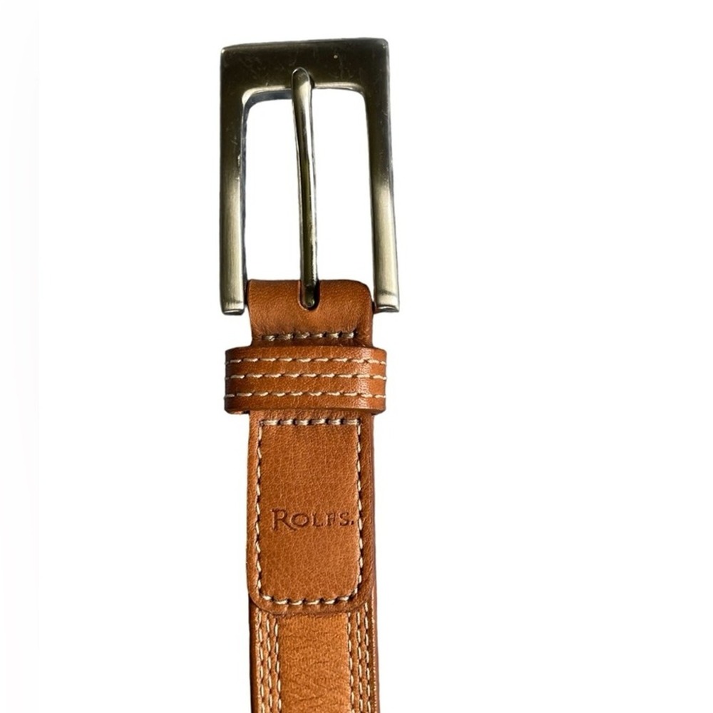 Rolfs Brown Full Grain Leather Belt, Women's Size Large - Picture 2 of 5